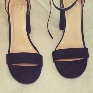 Black Block Heel Pumps